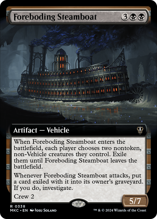 Foreboding Steamboat (MKC-338) - Murders at Karlov Manor Commander: (Extended Art) - Premium MTG Single from Wizards of the Coast - Just $0.25! Shop now at Game Crave Tournament Store