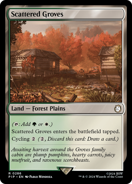 Scattered Groves (PIP-286) - Fallout - Premium MTG Single from Wizards of the Coast - Just $0.25! Shop now at Game Crave Tournament Store