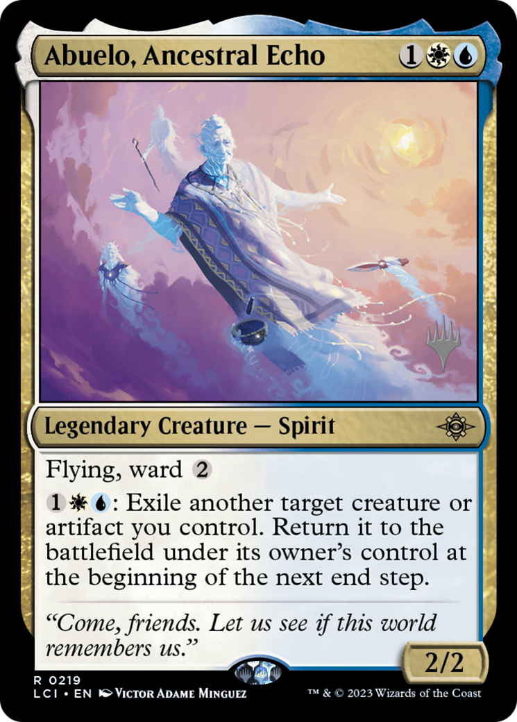 Abuelo, Ancestral Echo (PLCI-219P) - The Lost Caverns of Ixalan Promos Foil - Premium MTG Single from Wizards of the Coast - Just $0.36! Shop now at Game Crave Tournament Store