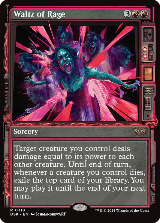 Waltz of Rage (DSK-318) - Duskmourn: House of Horror: (Showcase) - Premium MTG Single from Wizards of the Coast - Just $0.25! Shop now at Game Crave Tournament Store