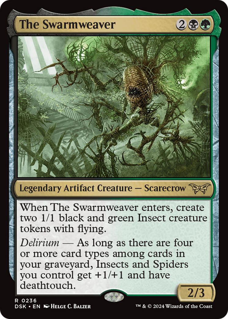 The Swarmweaver (DSK-236) - Duskmourn: House of Horror Foil - Premium MTG Single from Wizards of the Coast - Just $0.25! Shop now at Game Crave Tournament Store