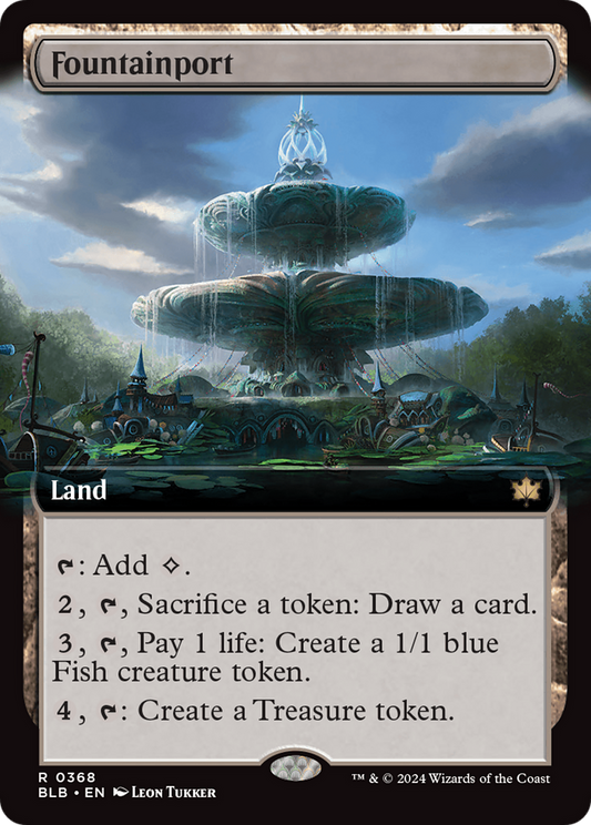 Fountainport (BLB-368) - Bloomburrow: (Extended Art) - Premium MTG Single from Wizards of the Coast - Just $3.06! Shop now at Game Crave Tournament Store