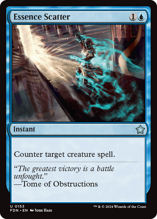 Essence Scatter (FDN-153) - Foundations Foil - Premium MTG Single from Wizards of the Coast - Just $0.25! Shop now at Game Crave Tournament Store