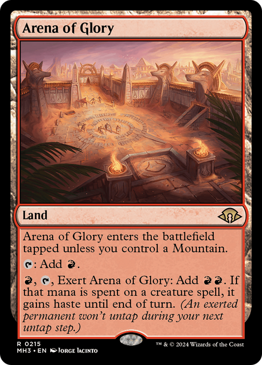 Arena of Glory (MH3-215) - Modern Horizons 3 - Premium MTG Single from Wizards of the Coast - Just $7.02! Shop now at Game Crave Tournament Store