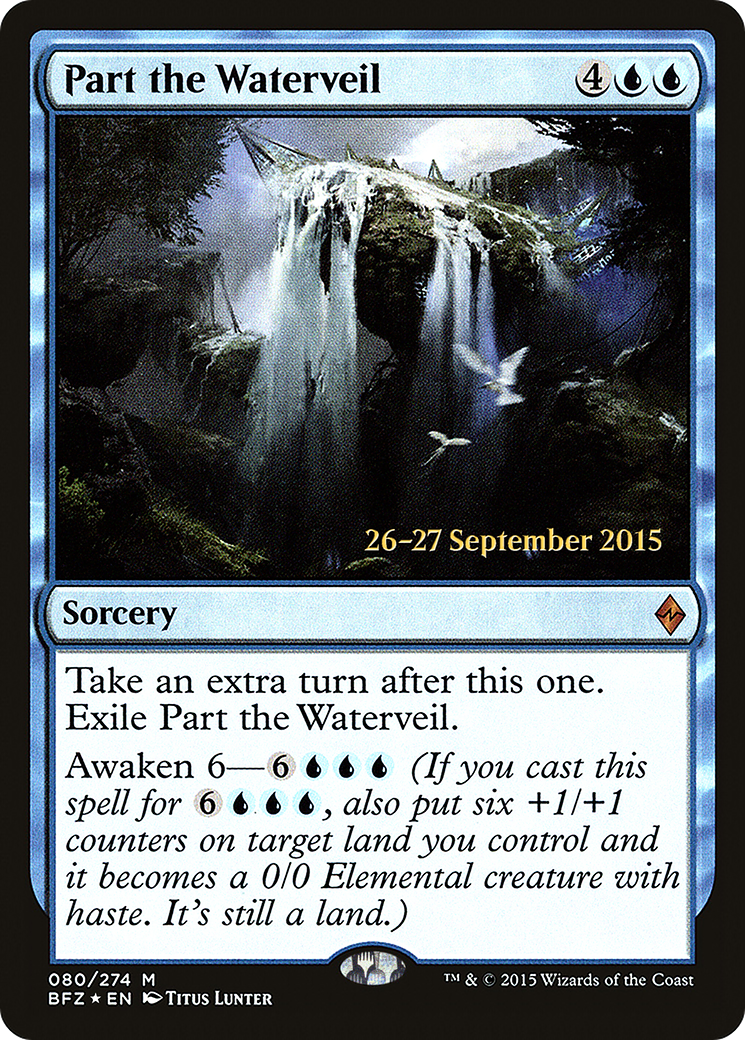 Part the Waterveil (PBFZ-80S) - Battle for Zendikar Promos Foil