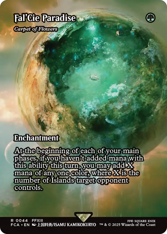 Carpet of Flowers (FCA-044) - FINAL FANTASY: Through the Ages / Fal'Cie Paradise: (enchantment) (Borderless) Foil - Premium MTG Single from Wizards of the Coast - Just $5.52! Shop now at Game Crave Tournament Store
