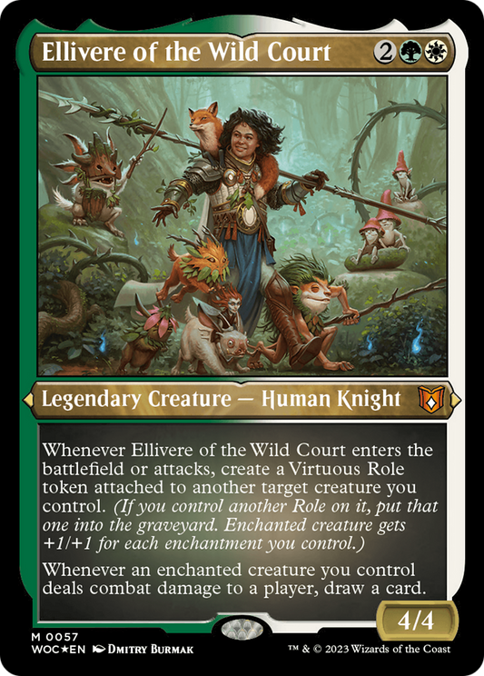 Ellivere of the Wild Court (WOC-057) - Wilds of Eldraine Commander Foil