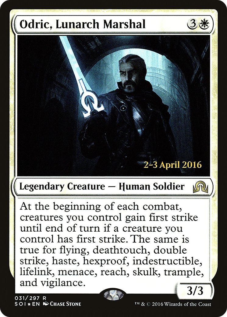 Odric, Lunarch Marshal (PSOI-31S) - Shadows over Innistrad Promos Foil