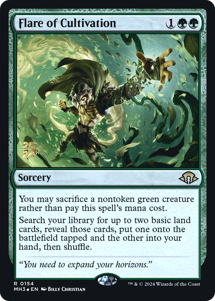 Flare of Cultivation (PMH3-154S) - Modern Horizons 3 Promos Foil - Premium MTG Single from Wizards of the Coast - Just $1.70! Shop now at Game Crave Tournament Store