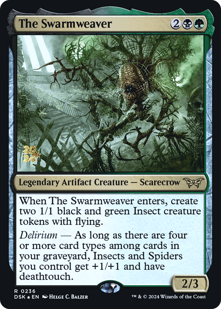 The Swarmweaver (PDSK-236S) - Duskmourn: House of Horror Promos Foil - Premium MTG Single from Wizards of the Coast - Just $1.04! Shop now at Game Crave Tournament Store