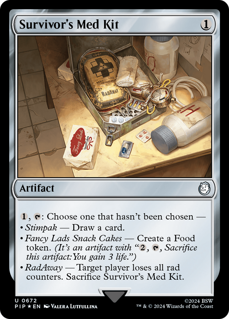 Survivor's Med Kit (PIP-672) - Fallout Foil - Premium MTG Single from Wizards of the Coast - Just $4.15! Shop now at Game Crave Tournament Store