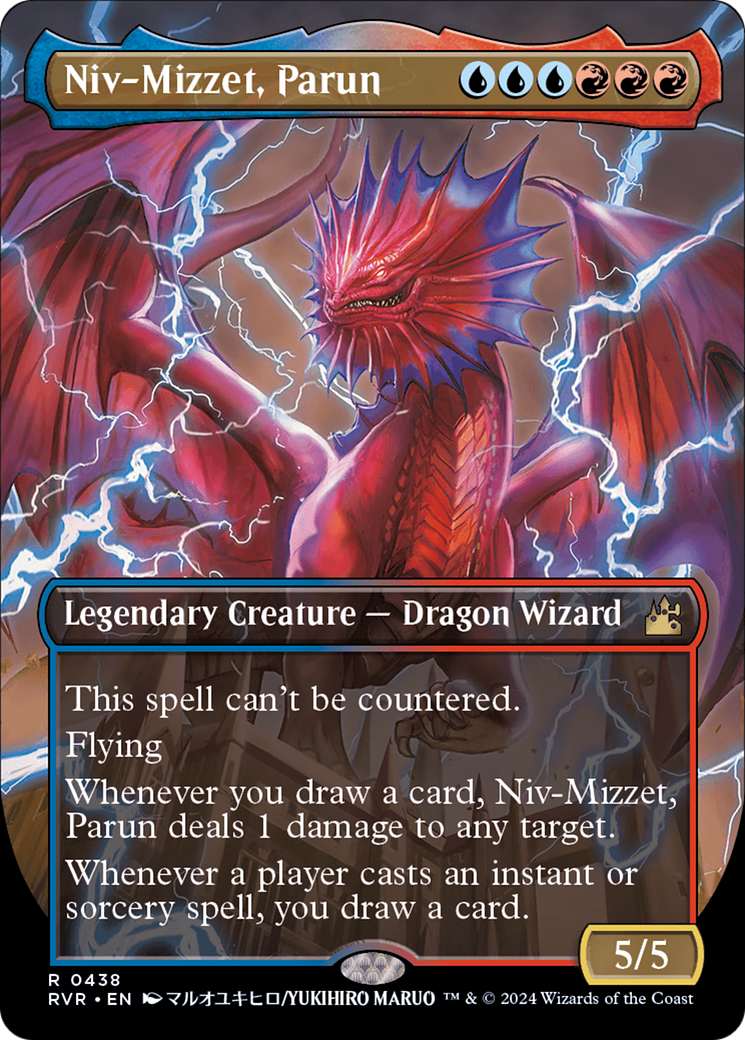Niv-Mizzet, Parun (RVR-438) - Ravnica Remastered (Borderless) - Premium MTG Single from Wizards of the Coast - Just $7.08! Shop now at Game Crave Tournament Store