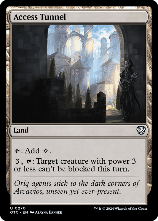 Access Tunnel (OTC-270) - Outlaws of Thunder Junction Commander - Premium MTG Single from Wizards of the Coast - Just $0.25! Shop now at Game Crave Tournament Store
