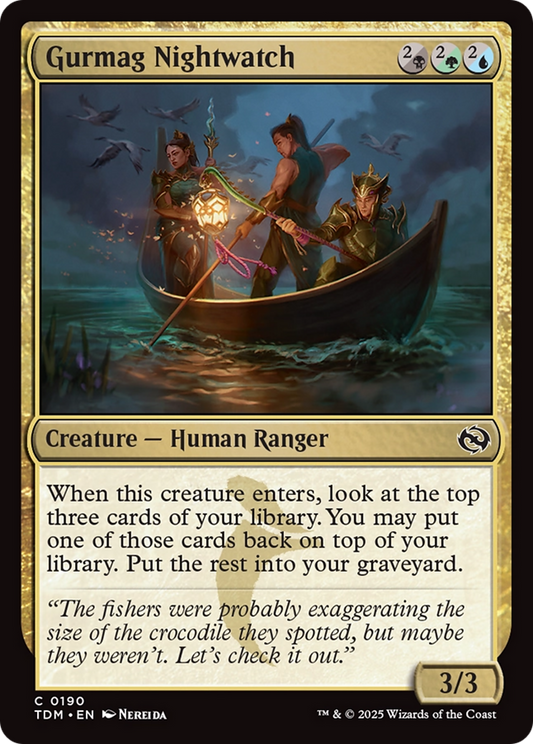Gurmag Nightwatch (TDM-190) - Tarkir: Dragonstorm - Premium MTG Single from Wizards of the Coast - Just $0.09! Shop now at Game Crave Tournament Store
