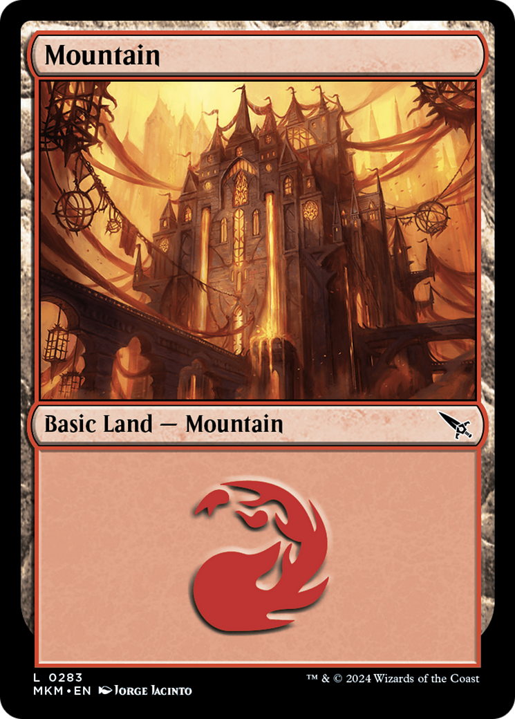 Mountain (MKM-283) - Murders at Karlov Manor - Premium MTG Single from Wizards of the Coast - Just $0.24! Shop now at Game Crave Tournament Store