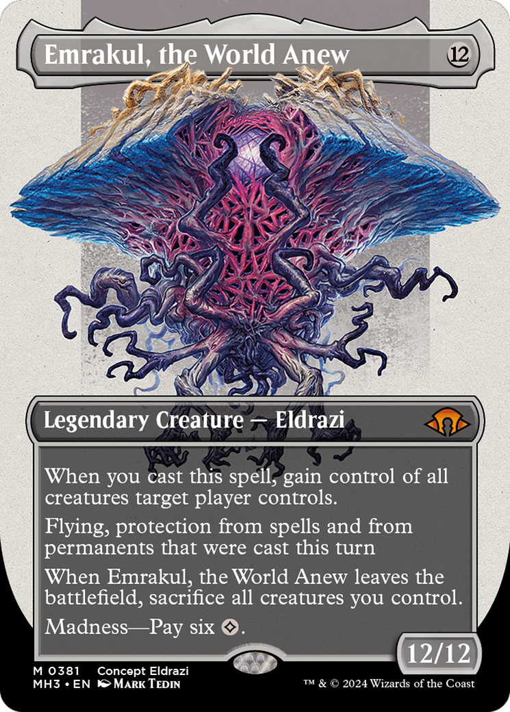 Emrakul, the World Anew (MH3-381) - Modern Horizons 3 (Borderless) Foil - Premium MTG Single from Wizards of the Coast - Just $50.54! Shop now at Game Crave Tournament Store