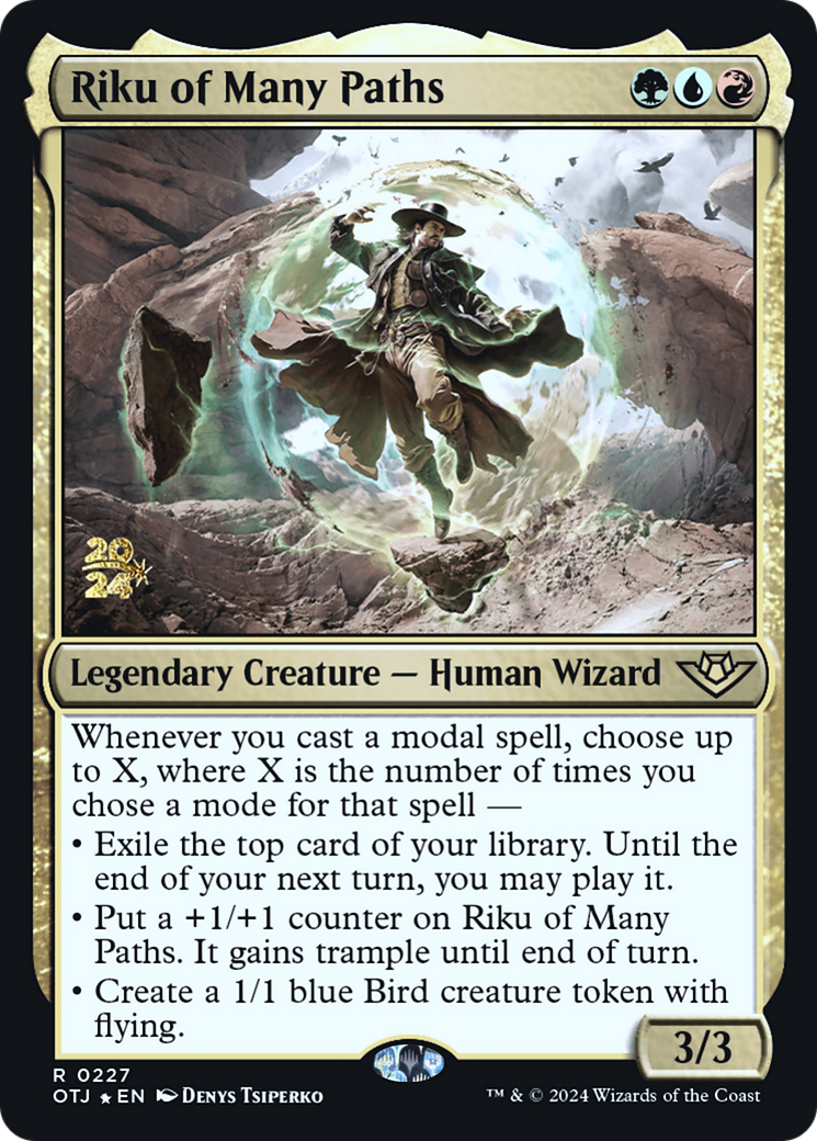 Riku of Many Paths (POTJ-227S) - Outlaws of Thunder Junction Promos Foil - Premium MTG Single from Wizards of the Coast - Just $0.59! Shop now at Game Crave Tournament Store