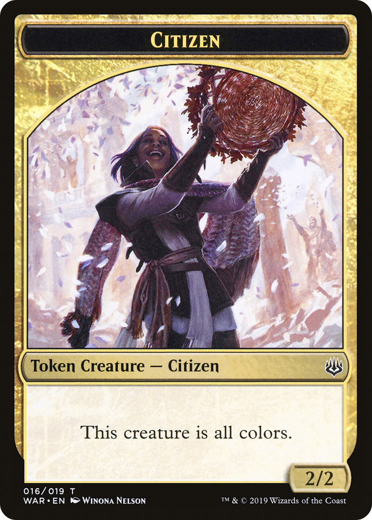 Citizen (TWAR-016) - War of the Spark Tokens
