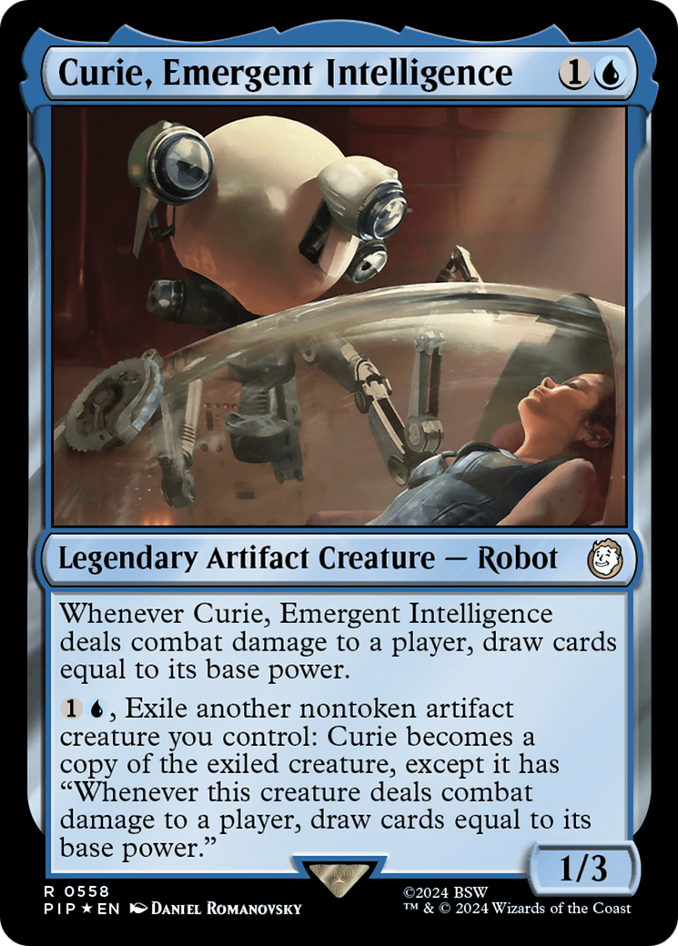 Curie, Emergent Intelligence (PIP-558) - Fallout Foil - Premium MTG Single from Wizards of the Coast - Just $4.10! Shop now at Game Crave Tournament Store