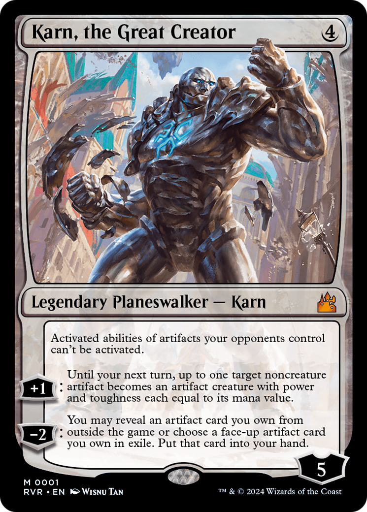 Karn, the Great Creator (RVR-001) - Ravnica Remastered - Premium MTG Single from Wizards of the Coast - Just $4.68! Shop now at Game Crave Tournament Store