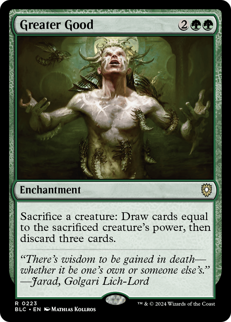 Greater Good (BLC-223) - Bloomburrow Commander - Premium MTG Single from Wizards of the Coast - Just $1.87! Shop now at Game Crave Tournament Store