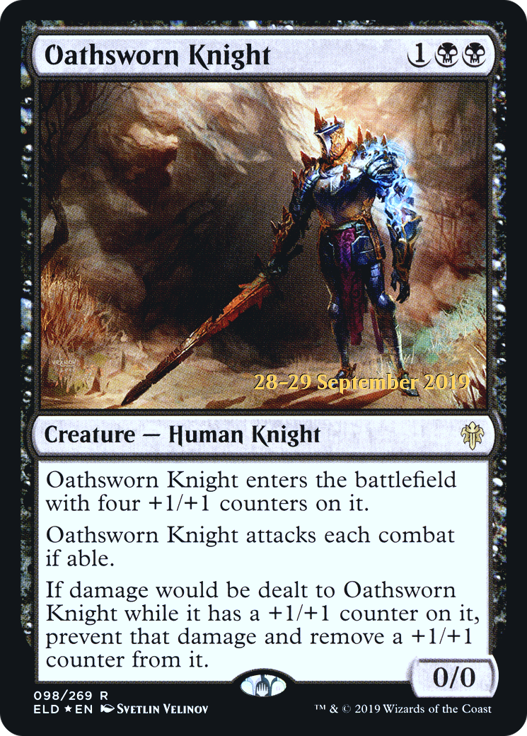 Oathsworn Knight (PELD-98S) - Throne of Eldraine Promos Foil