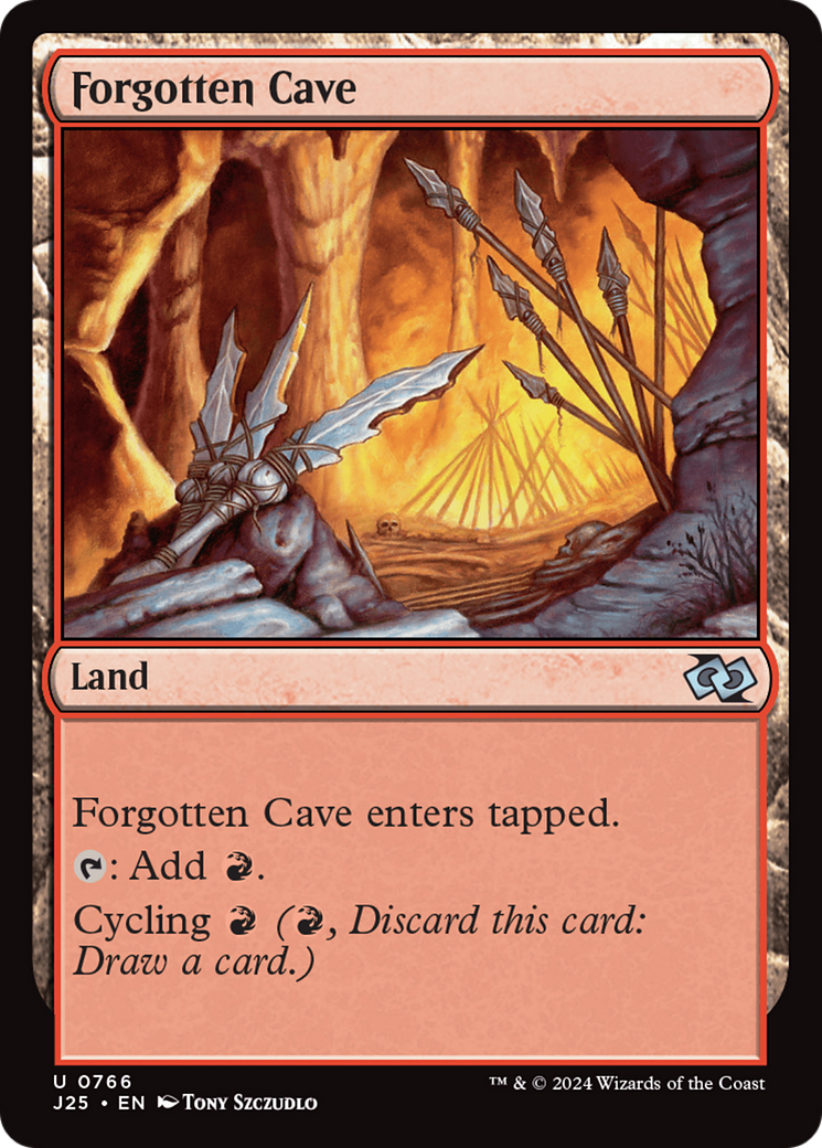 Forgotten Cave (J25-766) - Foundations Jumpstart - Premium MTG Single from Wizards of the Coast - Just $0.25! Shop now at Game Crave Tournament Store