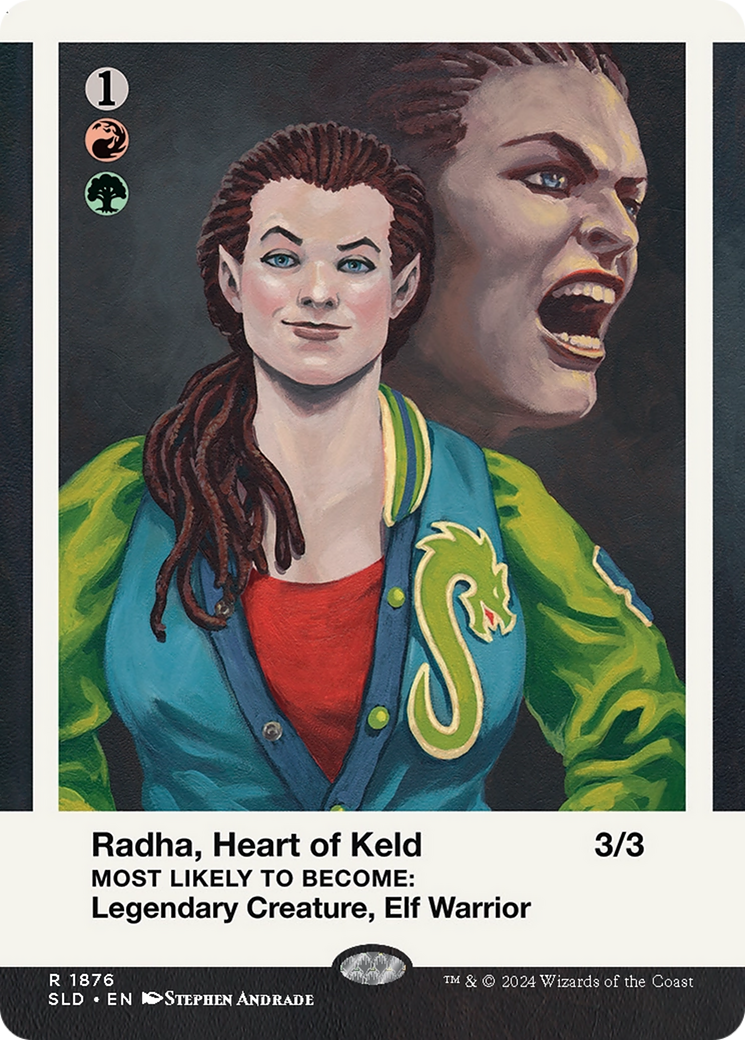 Radha, Heart of Keld // Radha, Heart of Keld (SLD-1876) - Secret Lair Drop (Borderless) Foil