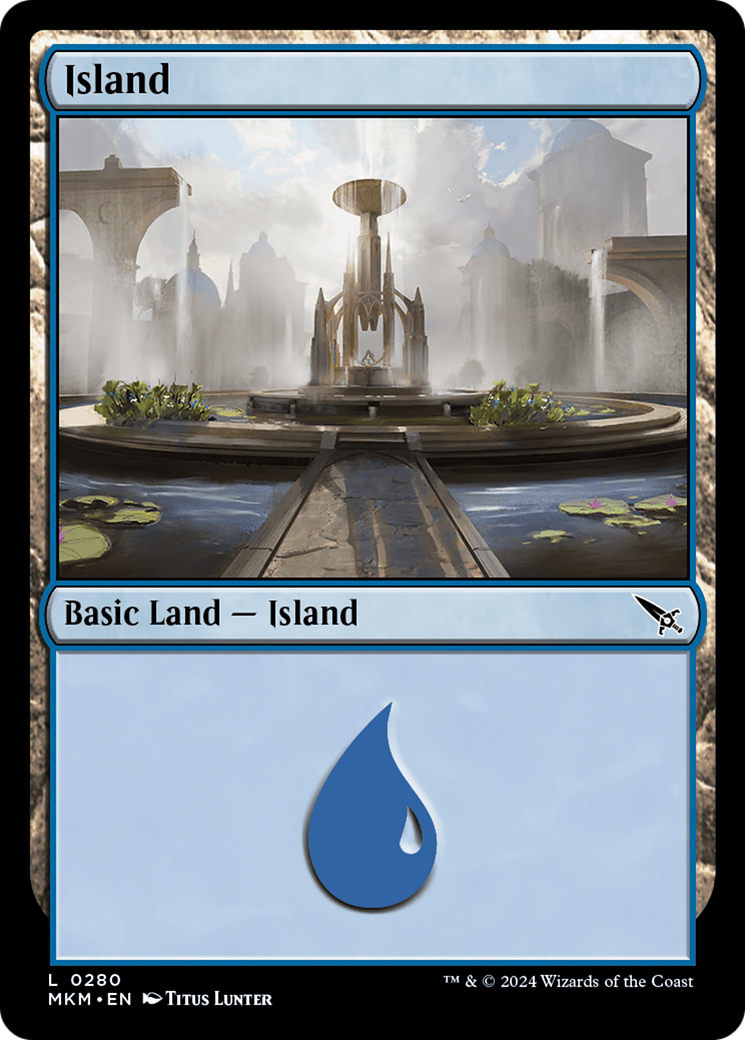 Island (MKM-280) - Murders at Karlov Manor - Premium MTG Single from Wizards of the Coast - Just $0.24! Shop now at Game Crave Tournament Store