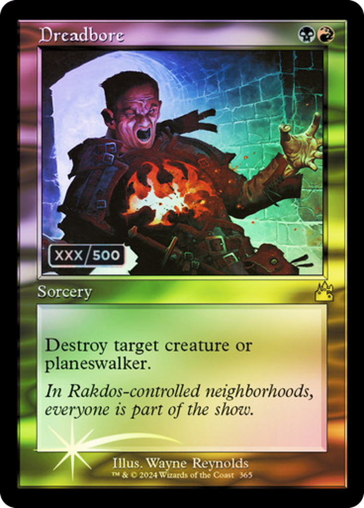 Dreadbore (RVR-365Z) - Ravnica Remastered Foil - Premium MTG Single from Wizards of the Coast - Just $71.38! Shop now at Game Crave Tournament Store