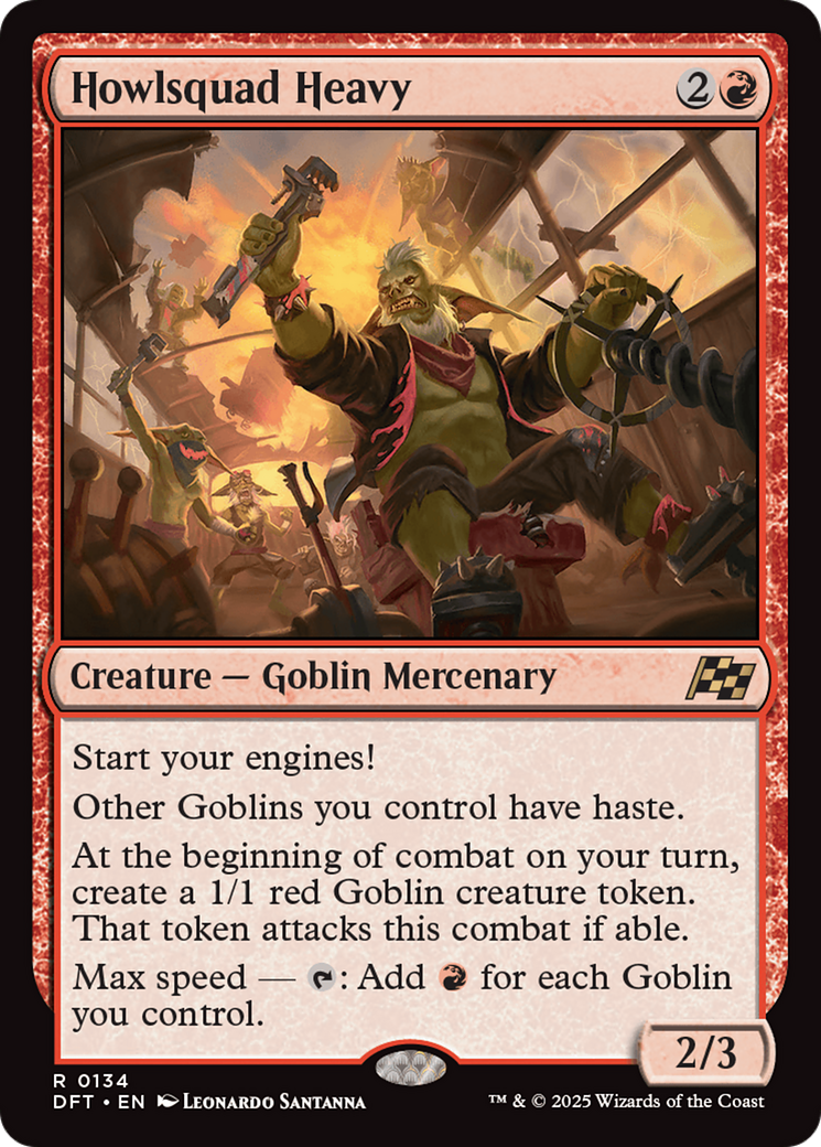 Howlsquad Heavy (DFT-134) - Aetherdrift - Premium MTG Single from Wizards of the Coast - Just $0.14! Shop now at Game Crave Tournament Store