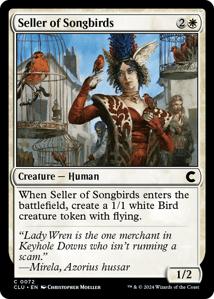 Seller of Songbirds (CLU-072) - Ravnica: Clue Edition - Premium MTG Single from Wizards of the Coast - Just $0.25! Shop now at Game Crave Tournament Store