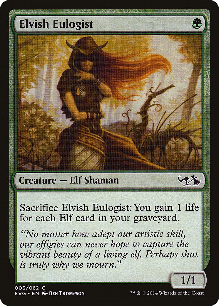 Elvish Eulogist (EVG-003) - Duel Decks Anthology: Elves vs. Goblins