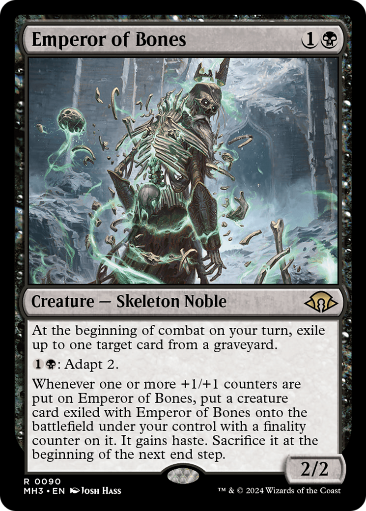 Emperor of Bones (MH3-090) - Modern Horizons 3 - Premium MTG Single from Wizards of the Coast - Just $1.27! Shop now at Game Crave Tournament Store