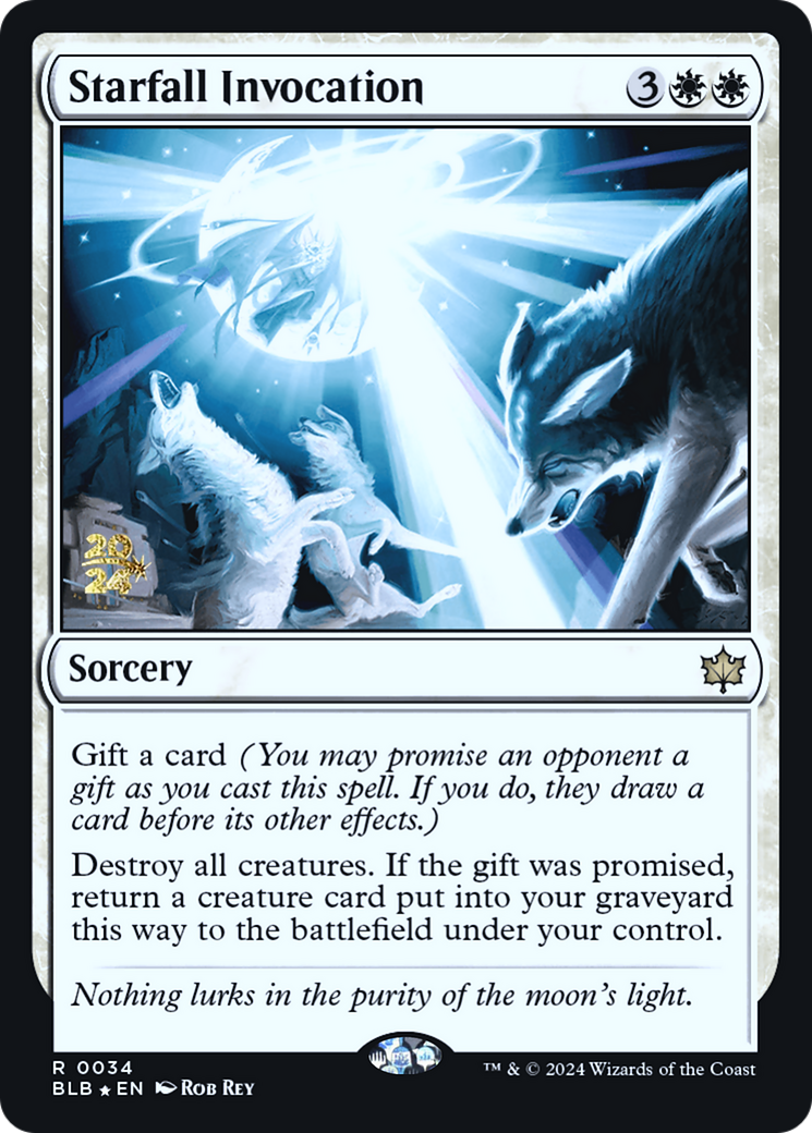 Starfall Invocation (PBLB-34S) - Bloomburrow Promos Foil - Premium MTG Single from Wizards of the Coast - Just $0.91! Shop now at Game Crave Tournament Store