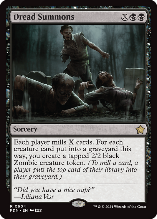 Dread Summons (FDN-604) - Foundations - Premium MTG Single from Wizards of the Coast - Just $0.26! Shop now at Game Crave Tournament Store