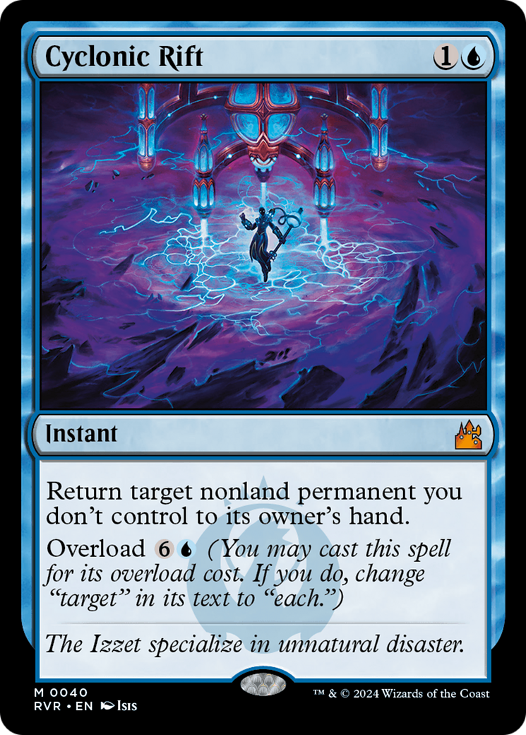 Cyclonic Rift (RVR-040) - Ravnica Remastered Foil - Premium MTG Single from Wizards of the Coast - Just $43.14! Shop now at Game Crave Tournament Store