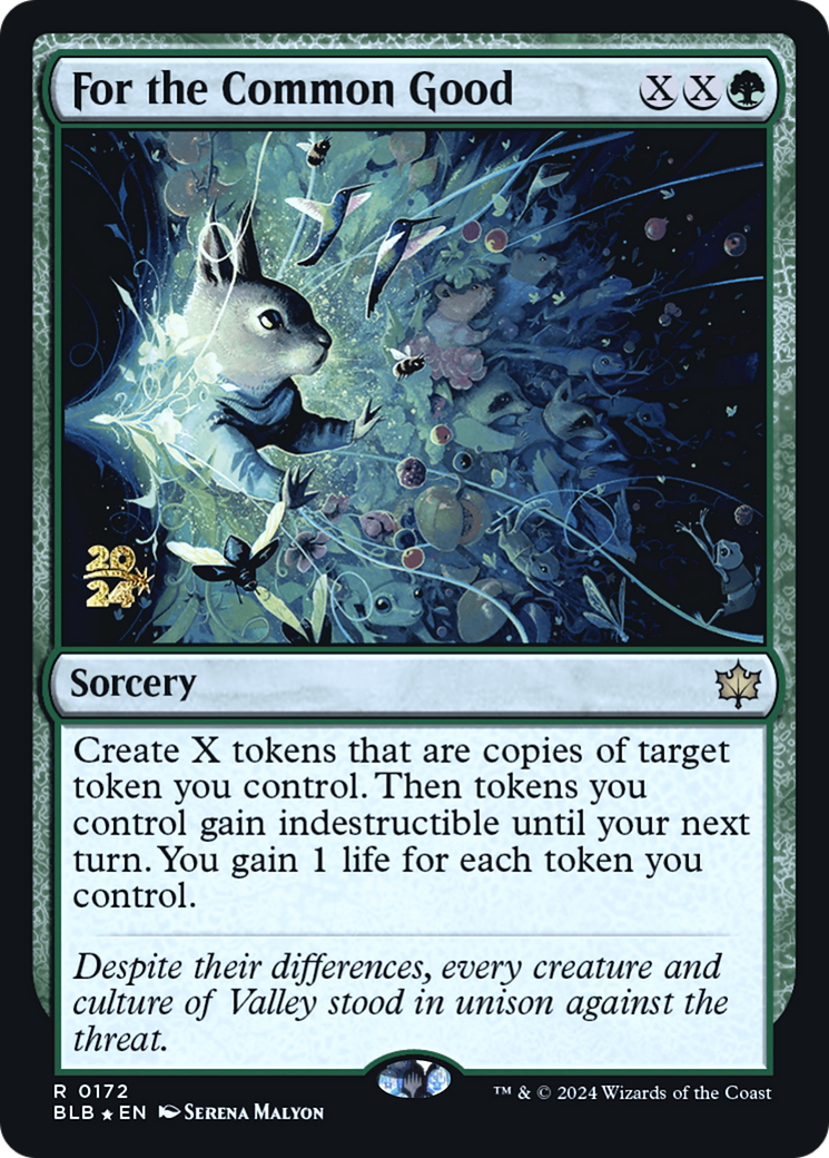 For the Common Good (PBLB-172S) - Bloomburrow Promos Foil - Premium MTG Single from Wizards of the Coast - Just $1.31! Shop now at Game Crave Tournament Store