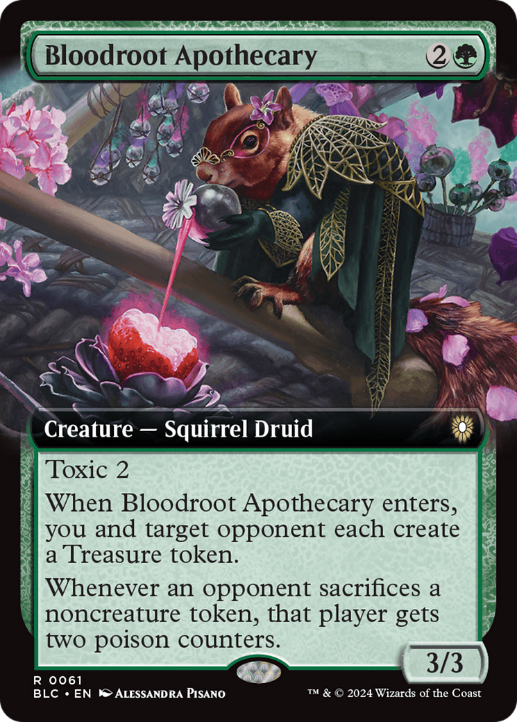 Bloodroot Apothecary (BLC-061) - Bloomburrow Commander: (Extended Art) - Premium MTG Single from Wizards of the Coast - Just $2.11! Shop now at Game Crave Tournament Store