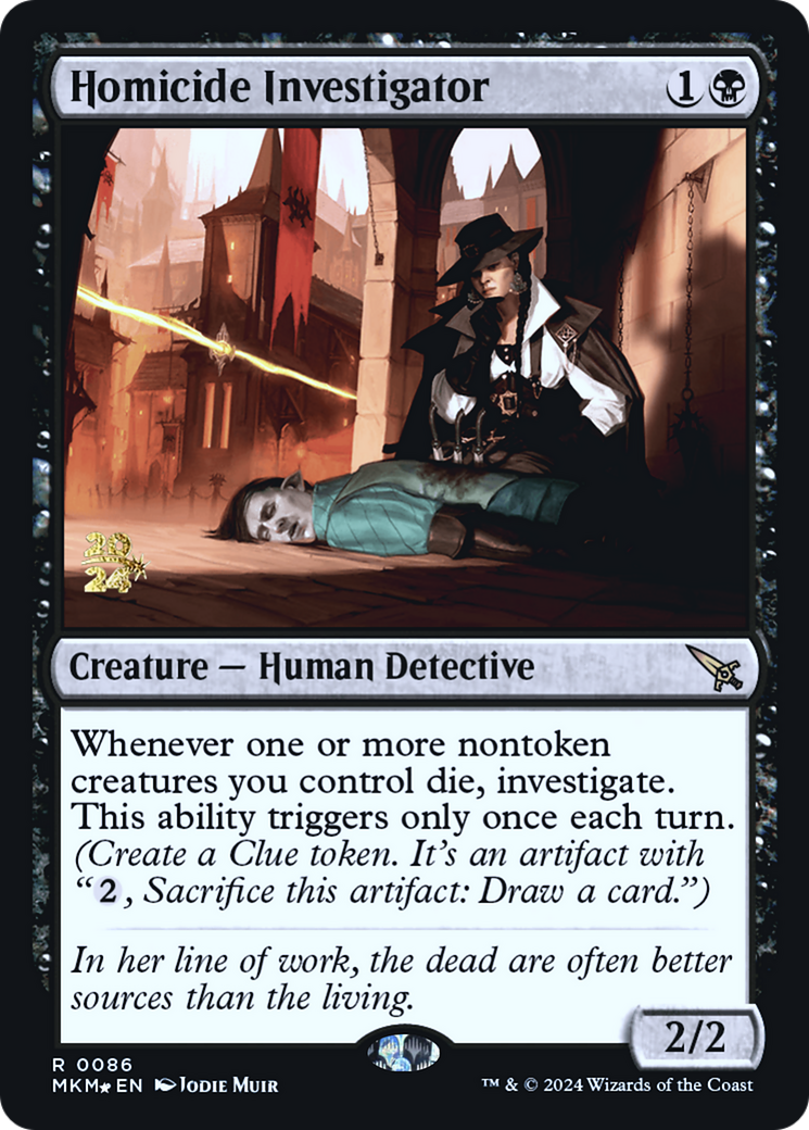 Homicide Investigator (PMKM-86S) - Murders at Karlov Manor Promos Foil - Premium MTG Single from Wizards of the Coast - Just $0.48! Shop now at Game Crave Tournament Store