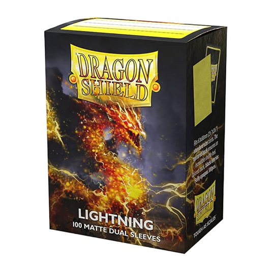 Dragon Shield Lightning (100 ct) - Dual Matte - Standard - Premium Card Sleeves from Arcane Tinmen - Just $14.99! Shop now at Game Crave Tournament Store