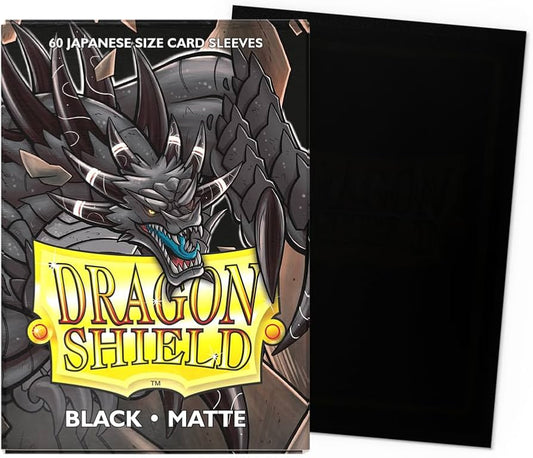 Dragon Shield Black (60 ct) - Matte - Japanese
