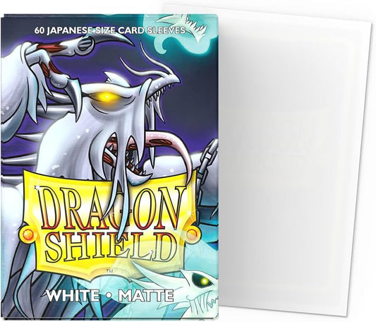 Dragon Shield White (60 ct) - Matte - Japanese
