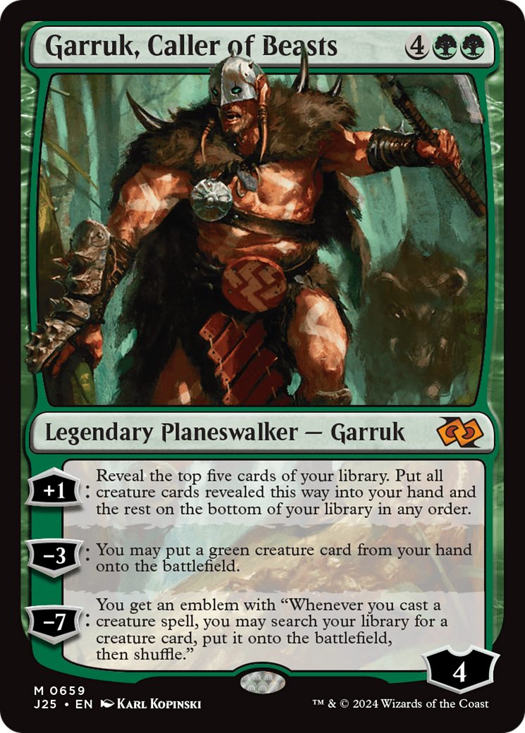 Garruk, Caller of Beasts (J25-659) - Foundations Jumpstart - Premium MTG Single from Wizards of the Coast - Just $0.53! Shop now at Game Crave Tournament Store