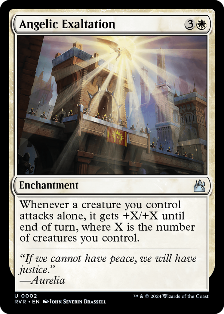 Angelic Exaltation (RVR-002) - Ravnica Remastered - Premium MTG Single from Wizards of the Coast - Just $0.25! Shop now at Game Crave Tournament Store