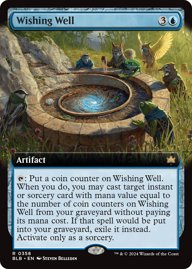 Wishing Well (BLB-358) - Bloomburrow: (Extended Art) - Premium MTG Single from Wizards of the Coast - Just $0.25! Shop now at Game Crave Tournament Store