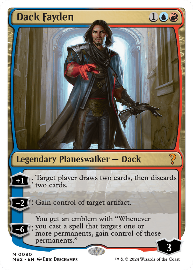Dack Fayden (MB2-080) - Mystery Booster 2 - Premium MTG Single from Wizards of the Coast - Just $1.41! Shop now at Game Crave Tournament Store