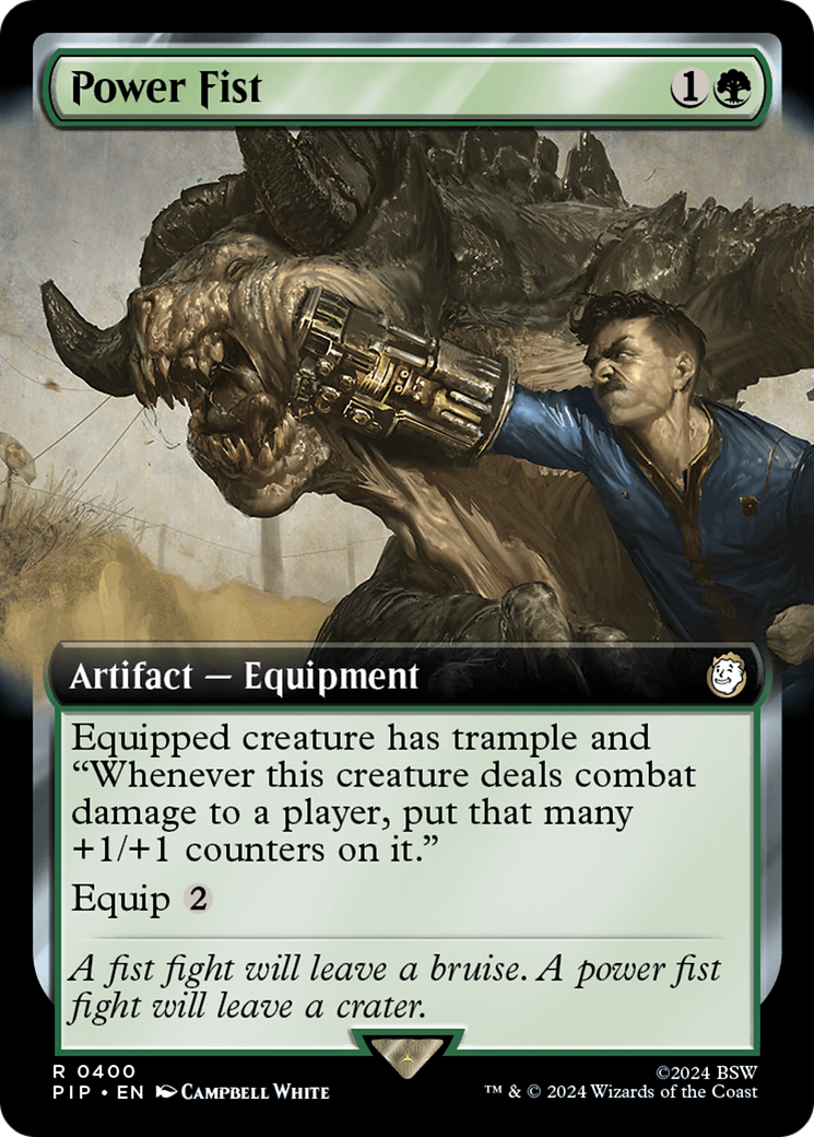 Power Fist (PIP-400) - Fallout: (Extended Art) - Premium MTG Single from Wizards of the Coast - Just $8.56! Shop now at Game Crave Tournament Store