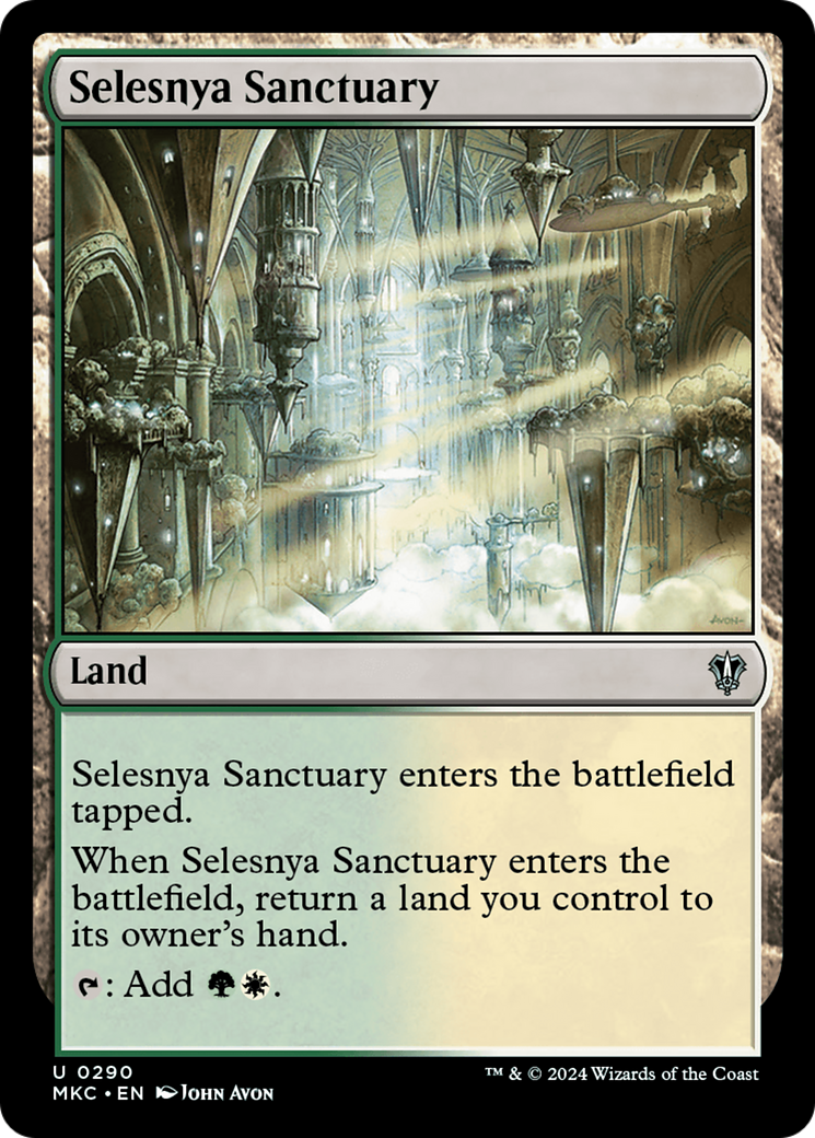 Selesnya Sanctuary (MKC-290) - Murders at Karlov Manor Commander - Premium MTG Single from Wizards of the Coast - Just $0.24! Shop now at Game Crave Tournament Store