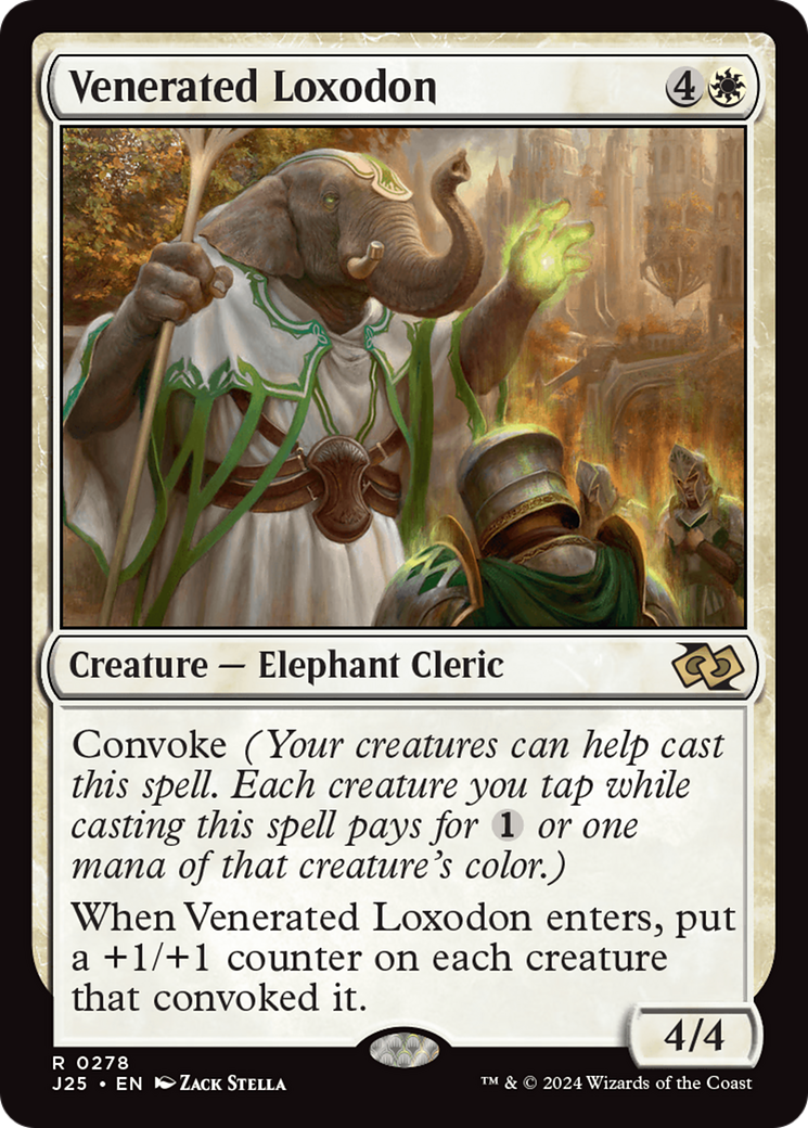 Venerated Loxodon (J25-278) - Foundations Jumpstart - Premium MTG Single from Wizards of the Coast - Just $0.25! Shop now at Game Crave Tournament Store